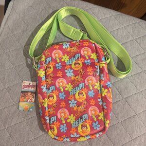 NWT Scooby-Doo and Friends Disney Warner Brothers Buckle Down Crossbody Zip Bag